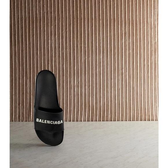Balenciaga Women's Logo Slide Sandals - Picture 2 of 5